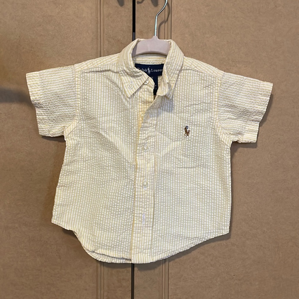 Ralph Lauren Baby yellow seersucker dress shirt
